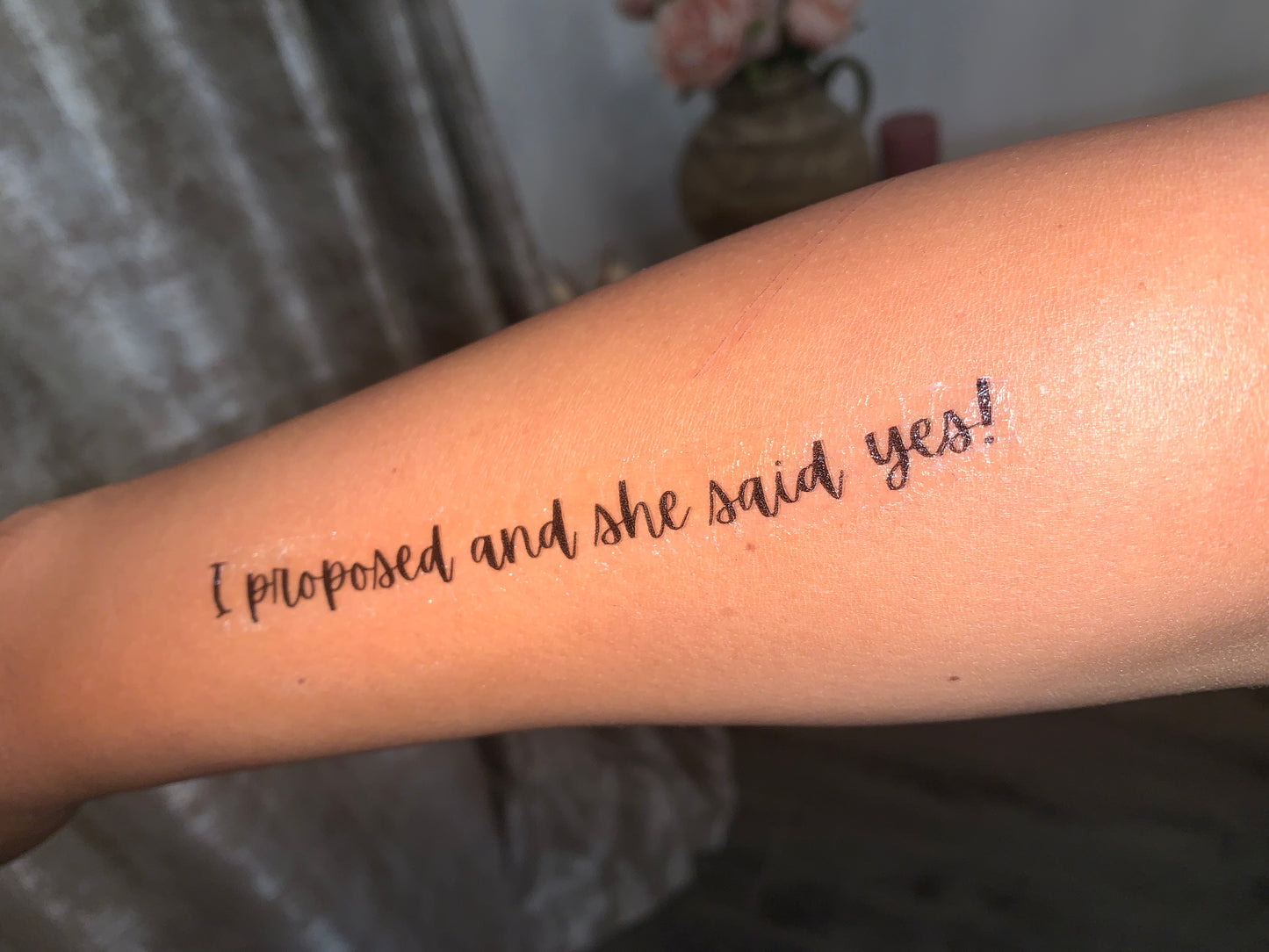 Personalised Text Tattoo